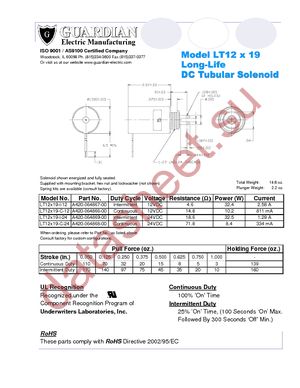 LT12X19-C-12D datasheet  